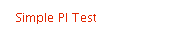 Simple PI Test